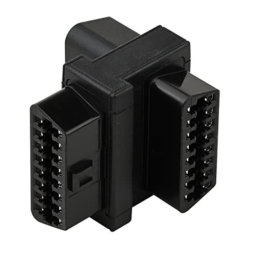 OLLGEN Mini Size OBD2 OBDII Full 16 Pin Male to Dual Female Adapter for Diagnostic Extender 1 to 2 OBD Port Extension Converter Connector - Image 3