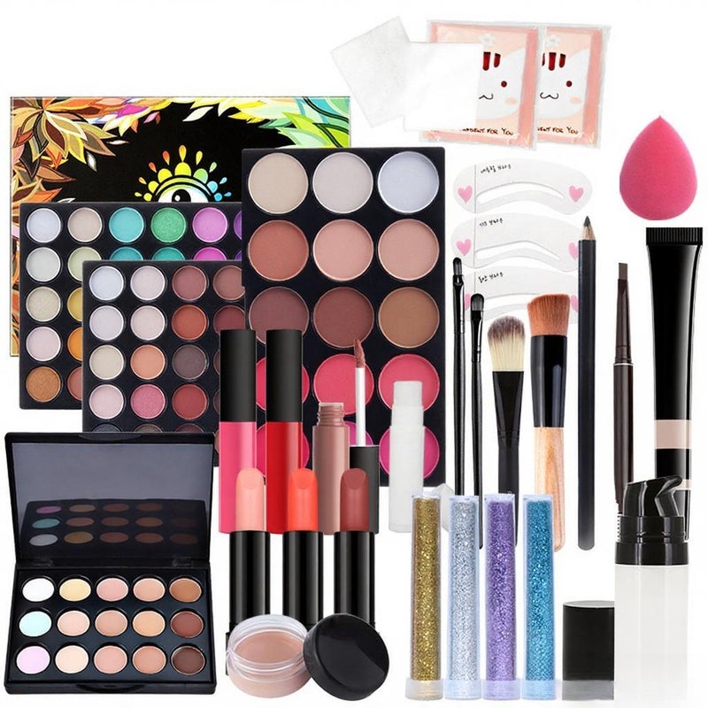 Makeup Kit for Women Full Kit, Multi-Purpose Makeup Kit All-in-One Makeup Gift Set Makeup Essential Starter Kit, Compact and Lightweight Design for Girls, Women - Image 1