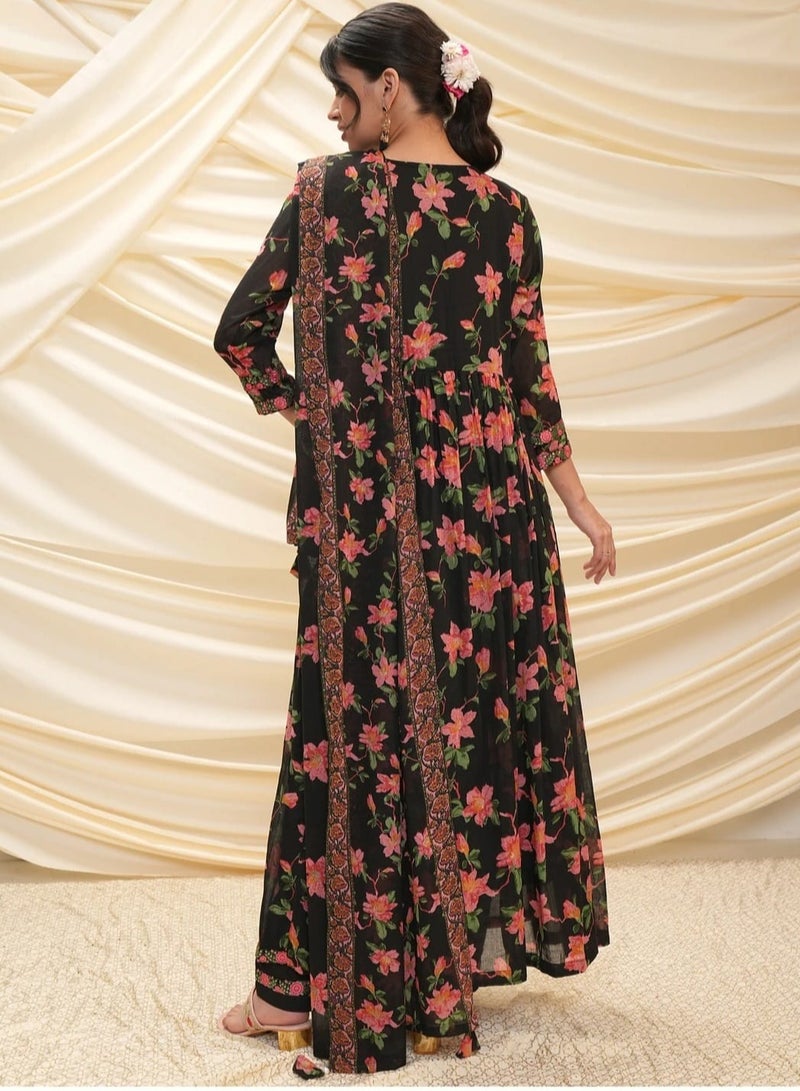 ANARKALI FLORAL DRESS  - Image 5