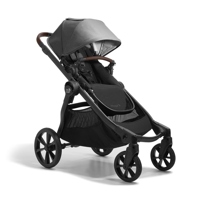 Baby Jogger City Select 2 SingletoDouble Modular Stroller Eco Collection Harbor Tencel Grey