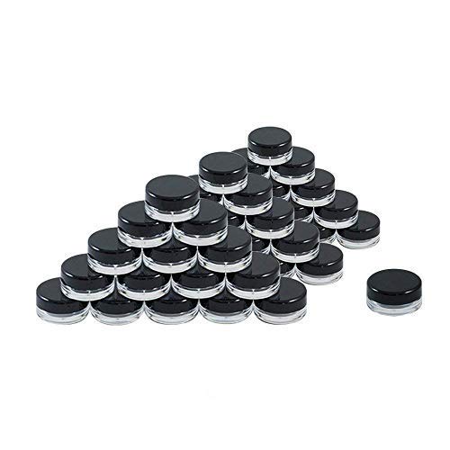 M.C. PIPWALA MC PIPWALA Empty Acrylic San Jar Transparent Cosmetic Container with Leakproof Inner lids for Lip Balms Lip Scrubs Body Butters Eyeshadow Makeup DIY Cosmetics Beauty Products 2000pcs  - Image 2
