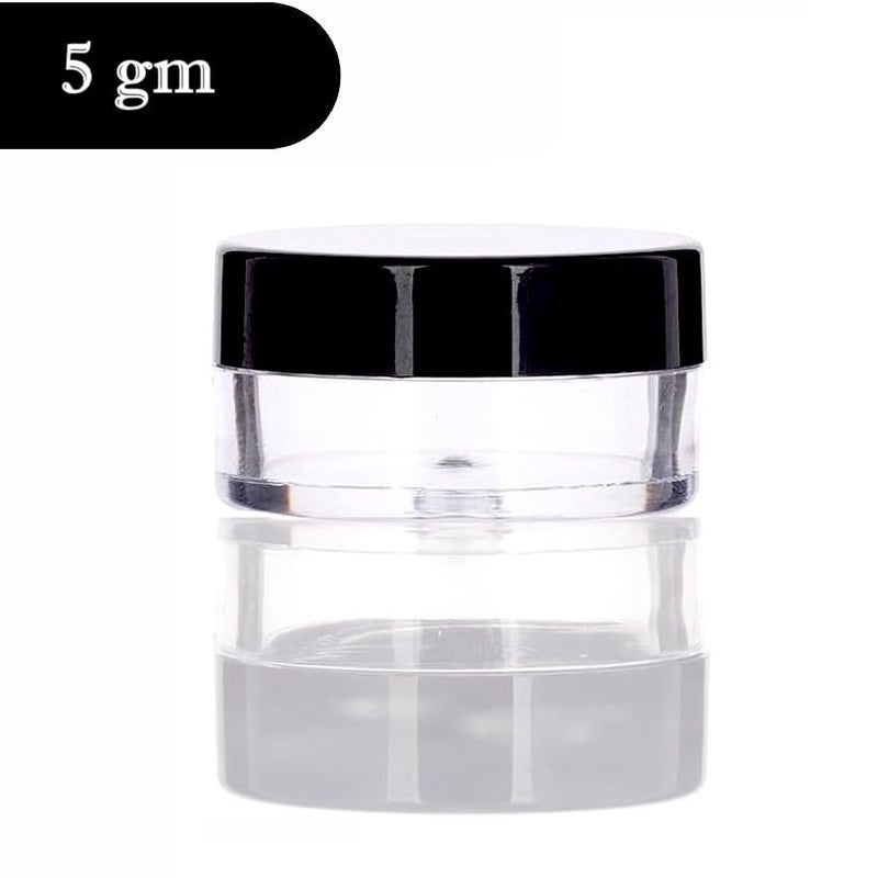 M.C. PIPWALA MC PIPWALA Empty Acrylic San Jar Transparent Cosmetic Container with Leakproof Inner lids for Lip Balms Lip Scrubs Body Butters Eyeshadow Makeup DIY Cosmetics Beauty Products 2000pcs  - Image 3