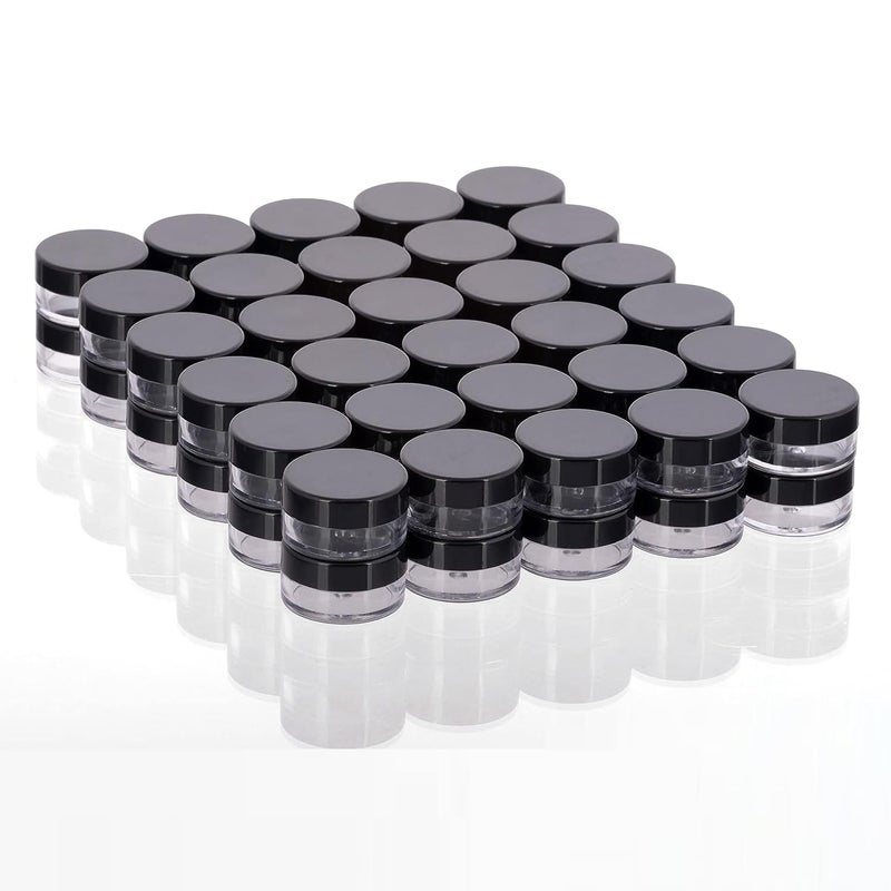 M.C. PIPWALA MC PIPWALA Empty Acrylic San Jar Transparent Cosmetic Container with Leakproof Inner lids for Lip Balms Lip Scrubs Body Butters Eyeshadow Makeup DIY Cosmetics Beauty Products 2000pcs  - Image 4