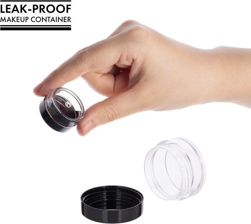 M.C. PIPWALA MC PIPWALA Empty Acrylic San Jar Transparent Cosmetic Container with Leakproof Inner lids for Lip Balms Lip Scrubs Body Butters Eyeshadow Makeup DIY Cosmetics Beauty Products 2000pcs  - Image 5