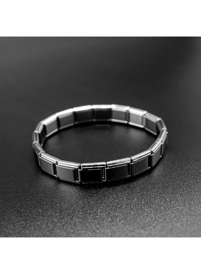 Fablinks Italian Charm Bracelet, 9Mm 304 Stainless Steel Charms Link Starter Bracelets For Women, Silver Modular Nomination Jewelry For Men With Tool And 3 Extra Links - Image 3
