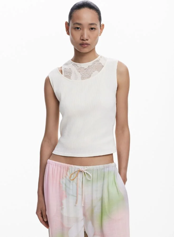DESIGUAL Watercolor Fluid Pants