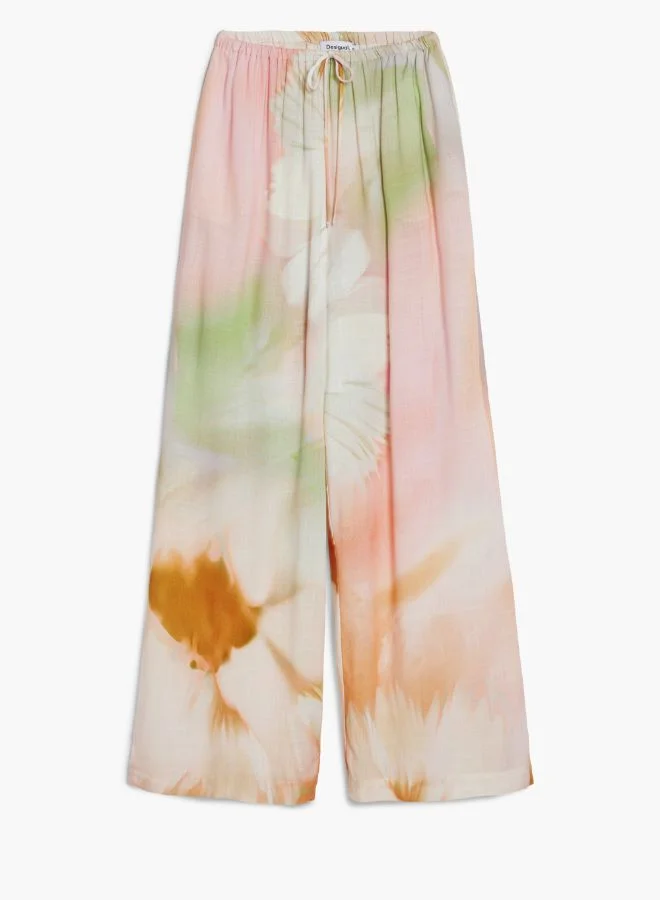 DESIGUAL Watercolor Fluid Pants