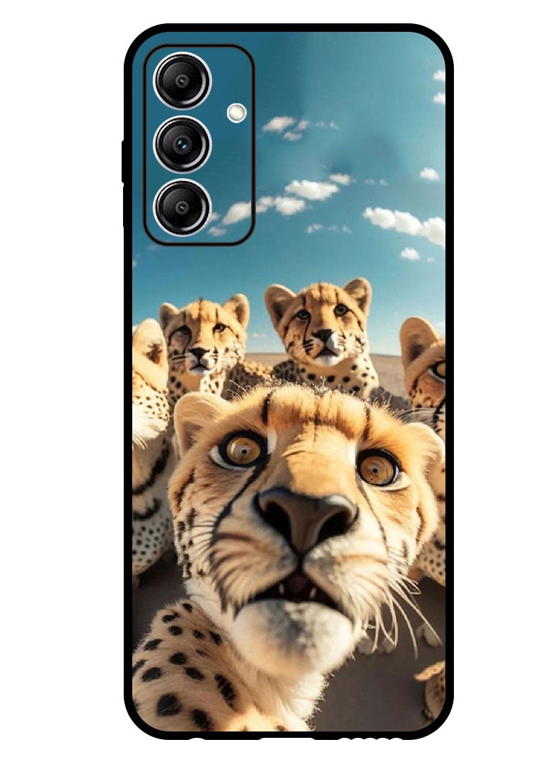 Theodor Protective Case Anti Scratch Shock Proof Bumper Cover For Samsung Galaxy A55 Leopard Selfie - Image 1