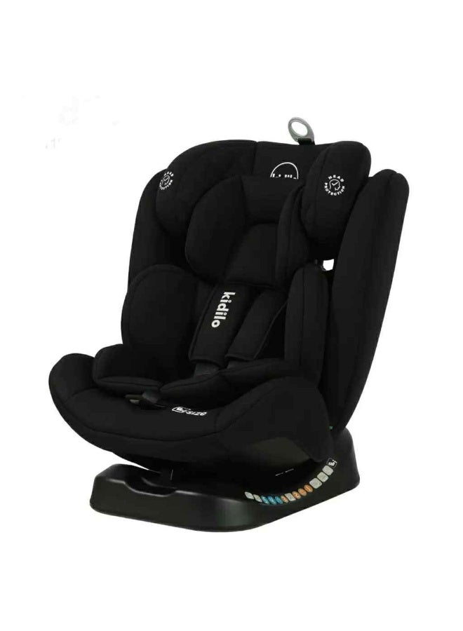 Kidilo 360 Rotation Isofix Car Seat Designed Specifically for Child Safety, Padded Cabotne, Perfect Choice for Families on the Go