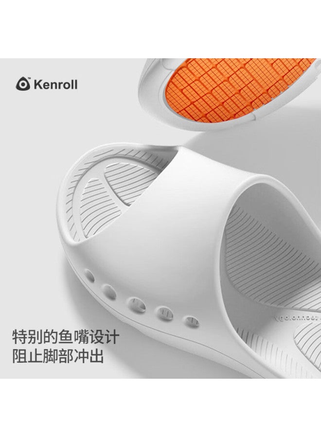 Kenroll Professional Anti-slip Slippers Bathroom Lightweight Odorless Shower Breathable Uni Home Shoes Stardust Grey 35/36 - Image 1
