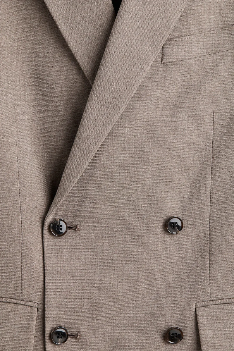 اتش اند ام جاكيت بصف أزرار مزدوج بقصة مريحة