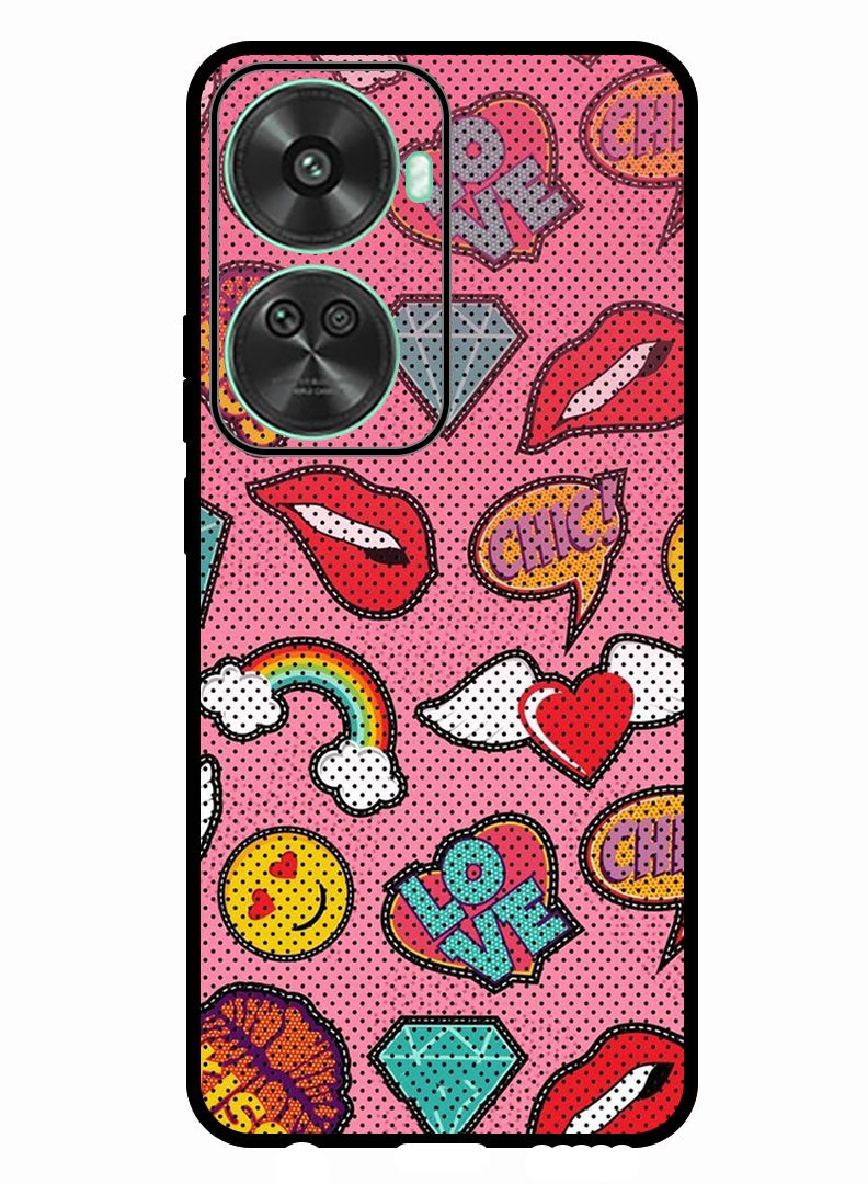 Theodor Protective Case Anti Scratch Shock Proof Bumper Cover For Huawei nova 11 SE Love Signs - Image 1