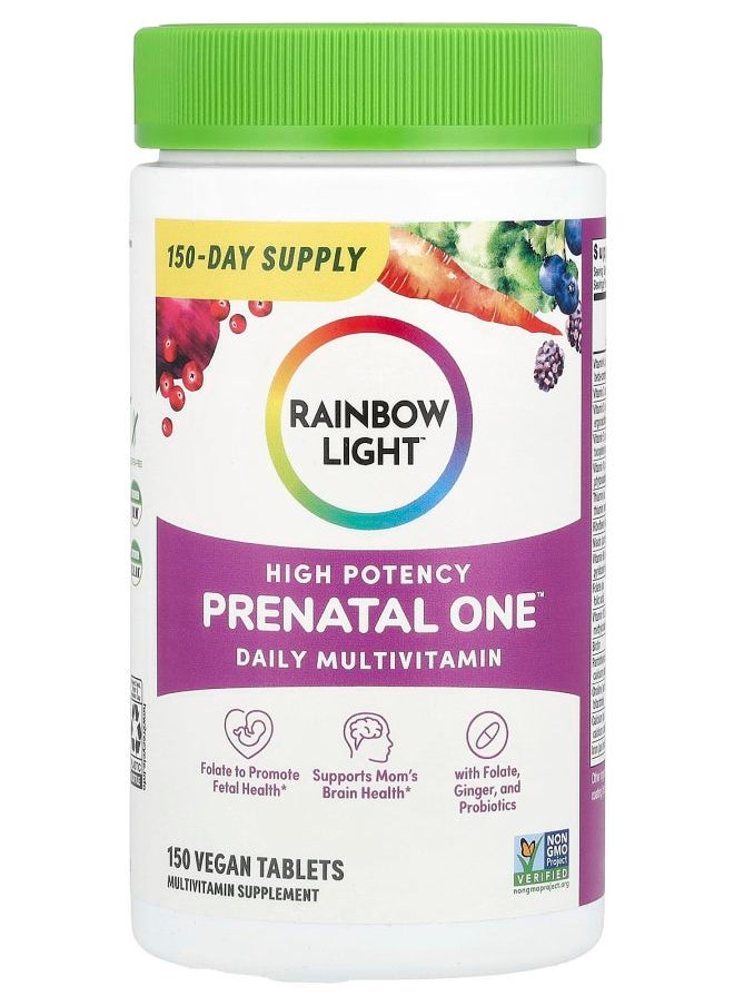 Rainbow Light Prenatal One™ Daily Multivitamin High Potency 150 Vegan Tablets 