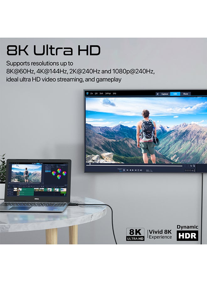 بروميت كابل DisplayPort Premium Ultra HD - Image 2