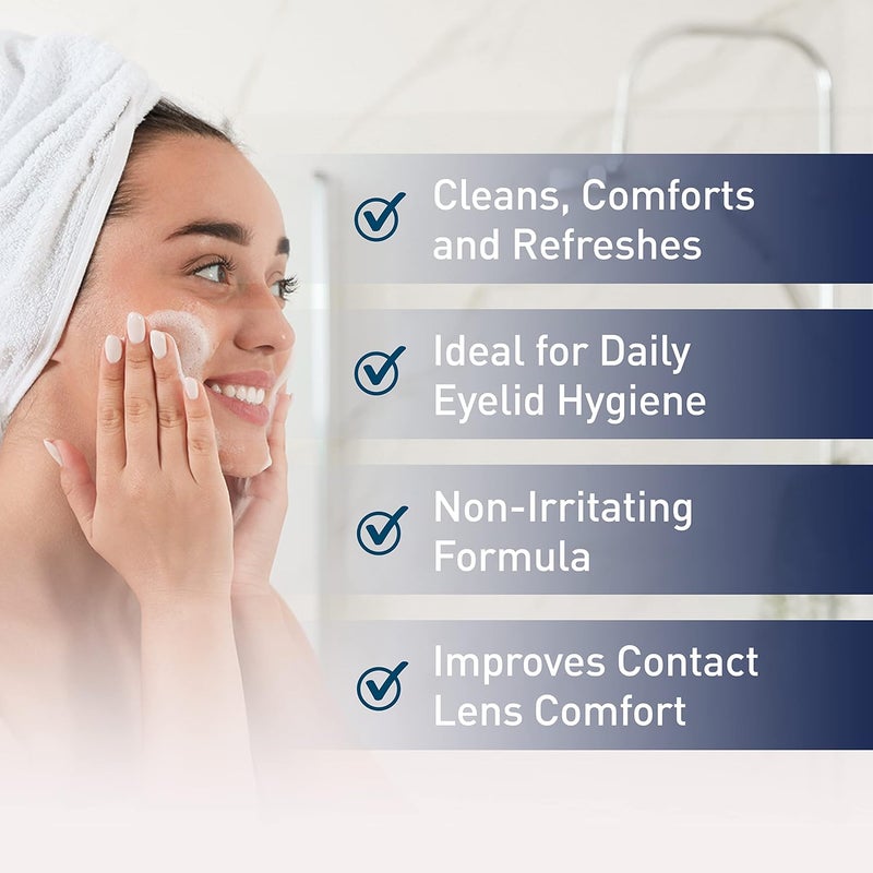 OCuSOFT Lid Scrub Original Compliance Kit - Instant Foaming Eyelid Scrub & Lint-Free Wipes for Daily Eyelid Care - Image 3