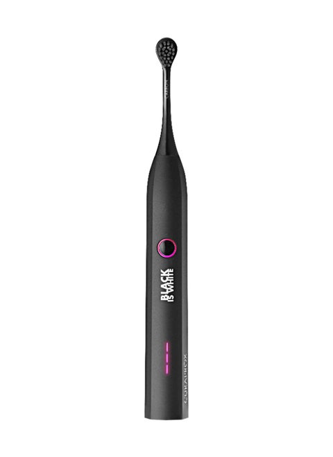 Curaprox Black is White Hydrosonic Sonic Toothbrush - Curaprox Electric Toothbrush for Adults with 3 Cleaning Levels.