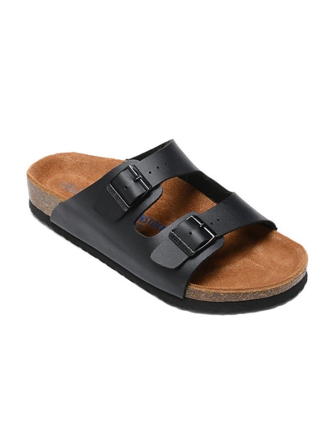 BIRKENSTOCK Comfortable footed Double Buckle Casual Slides - Image 1