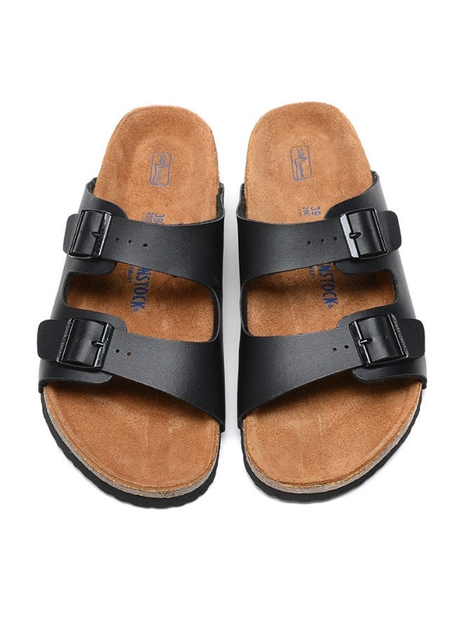 BIRKENSTOCK Comfortable footed Double Buckle Casual Slides - Image 2