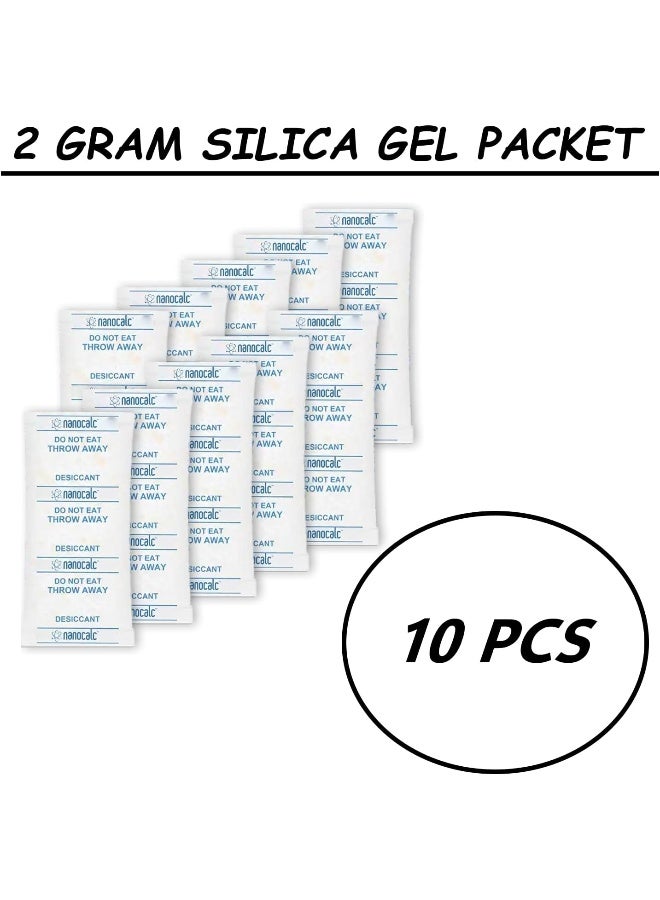 Biella 2Gram Silica Gel Desiccant Sachets Non-Toxic Food Grade Moisture Absorbers For Damp Control In Rooms Kitchens Clothes And Food Storage 10 Pcs - Image 2