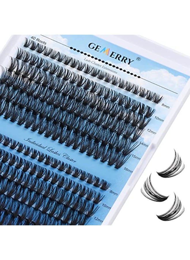 GEMERRY Individual Lashes Large Tray 240pcs Lash Clusters 007mm 40P50P C Curl Mix 816mm Eyelash Clusters SoftLightweight Cluster Lashes Mink Lash Extension Clusters Mixed Tray Individual Lashes Cluster - Image 1