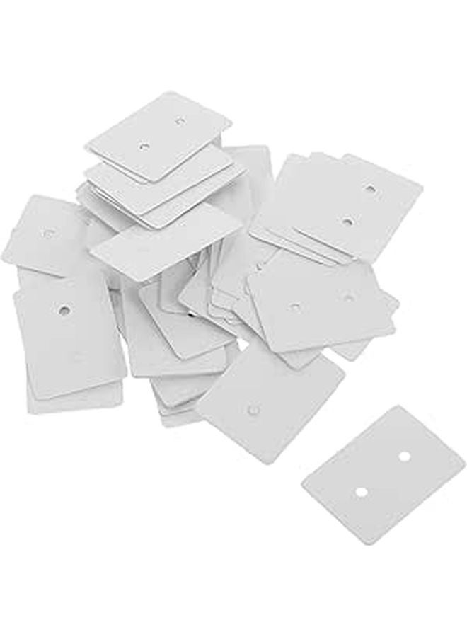 100Pcs Kraft Paper Earring Display Cards Vintage Style DIY Jewelry Packaging Card Holder - Image 1