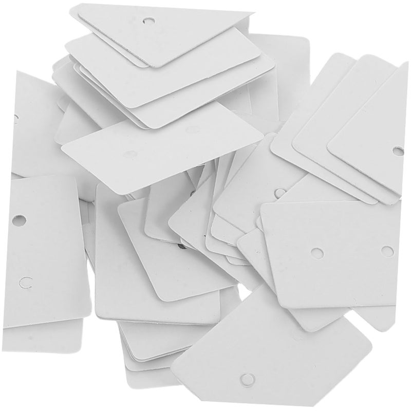 100Pcs Kraft Paper Earring Display Cards Vintage Style DIY Jewelry Packaging Card Holder - Image 4
