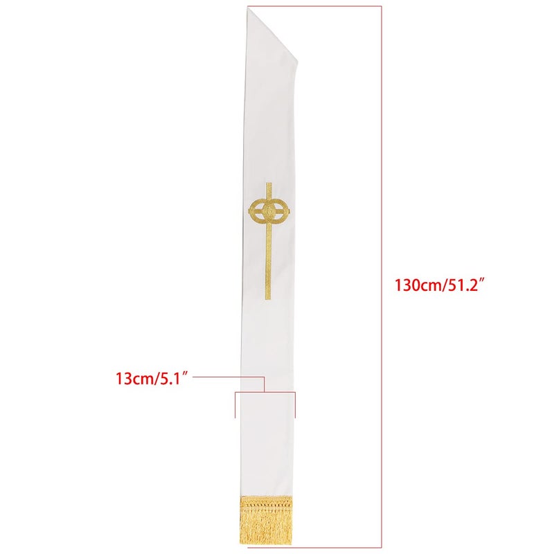 BLESSUME Pastor Wedding Embroidery Stole - Image 3