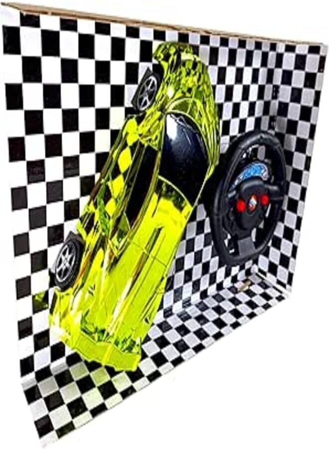 GTGTOYS Remote Control Musical Car, Yellow 