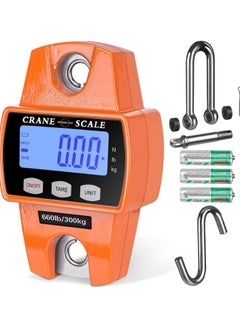 SUNRISE Digital Hanging Scale  300KG Heavy Duty Waterproof Fish Scale  Portable Crane Scale For Luggage Weight Suitcase Industrial Electronic Heavy Duty  - Image 1