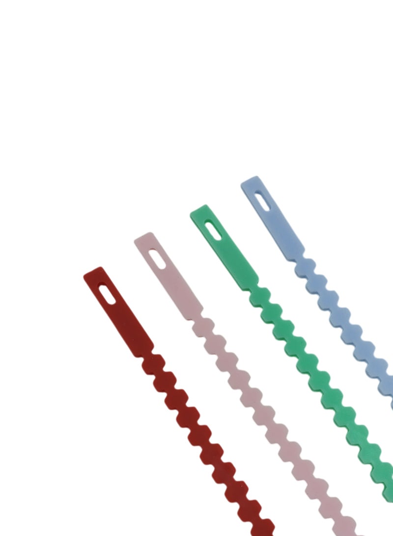 هاي-تيك حامل ومنظم الكابلات، حل إدارة الكابلات للمنزل والمكتب، حامل أسلاك متين وقابل لإعادة الاستخدام - Image 1