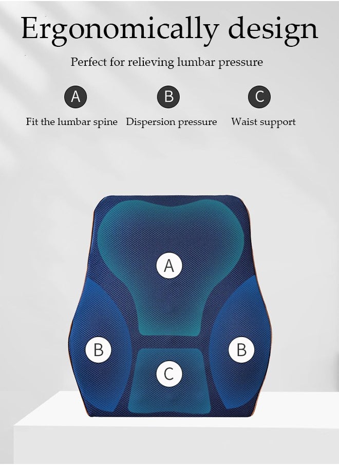 وسادة مقعد ووسادة دعم أسفل الظهر لكرسي المكتب، وسائد مقعد السيارة المصنوعة من الإسفنج الذكي ووسائد دعم الظهر، تساعد في تخفيف آلام الظهر وأسفل الظهر وعظم الذنب والعصب الوركي - pzsku/ZF0D0A84C762D085CBA0EZ/45/_/1715998640/a08f0da2-5078-4567-a52d-65ffd0cefc49
