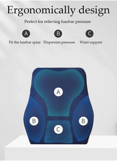 DUNISO Seat Cushion and Lumbar Support Pillow for Office Chair, Memory Foam Car Seat Cushions Back Support Pillows, Help Relieve Pain of Back, Lumbar, Tailbone and Sciatic Nerve  - Image 2