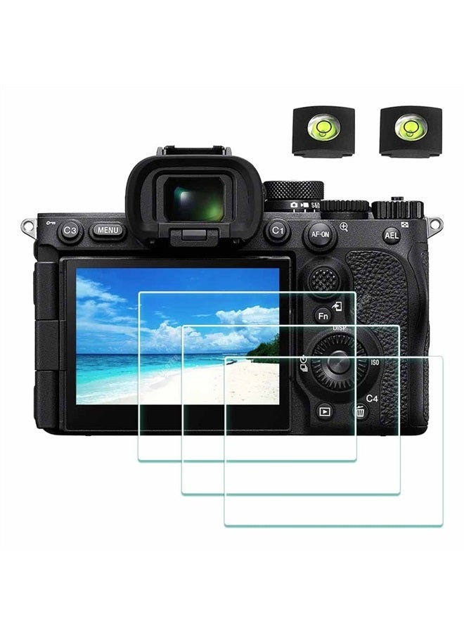 ULBTER Screen Protector for Sony Alpha A7R V 7R V A7RV Camera & Hot Shoe Cover, 0.3mm 9H Hardness Tempered Glass Cover Anti-Scrach Anti-Fingerprint Anti-Bubble [3 Pack] - Image 1