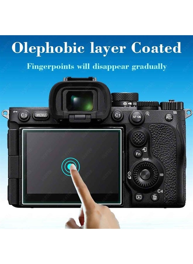 ULBTER Screen Protector for Sony Alpha A7R V 7R V A7RV Camera & Hot Shoe Cover, 0.3mm 9H Hardness Tempered Glass Cover Anti-Scrach Anti-Fingerprint Anti-Bubble [3 Pack] - Image 5