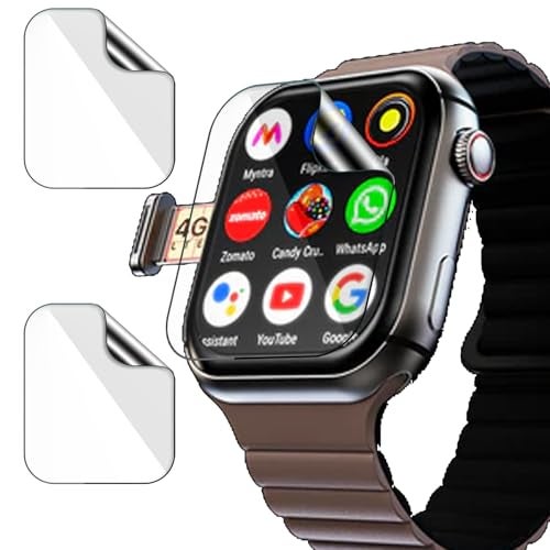 FCS (Pack of 5 smartwatch Screen Guard for FIRE-BOLTT Dream Wi-Fi+4G SIM | Pack of 5 | Edge to Edge Coverage | Ultrathin 0.125mm flexible Watch screen protector TPU membrane (5) - Image 1