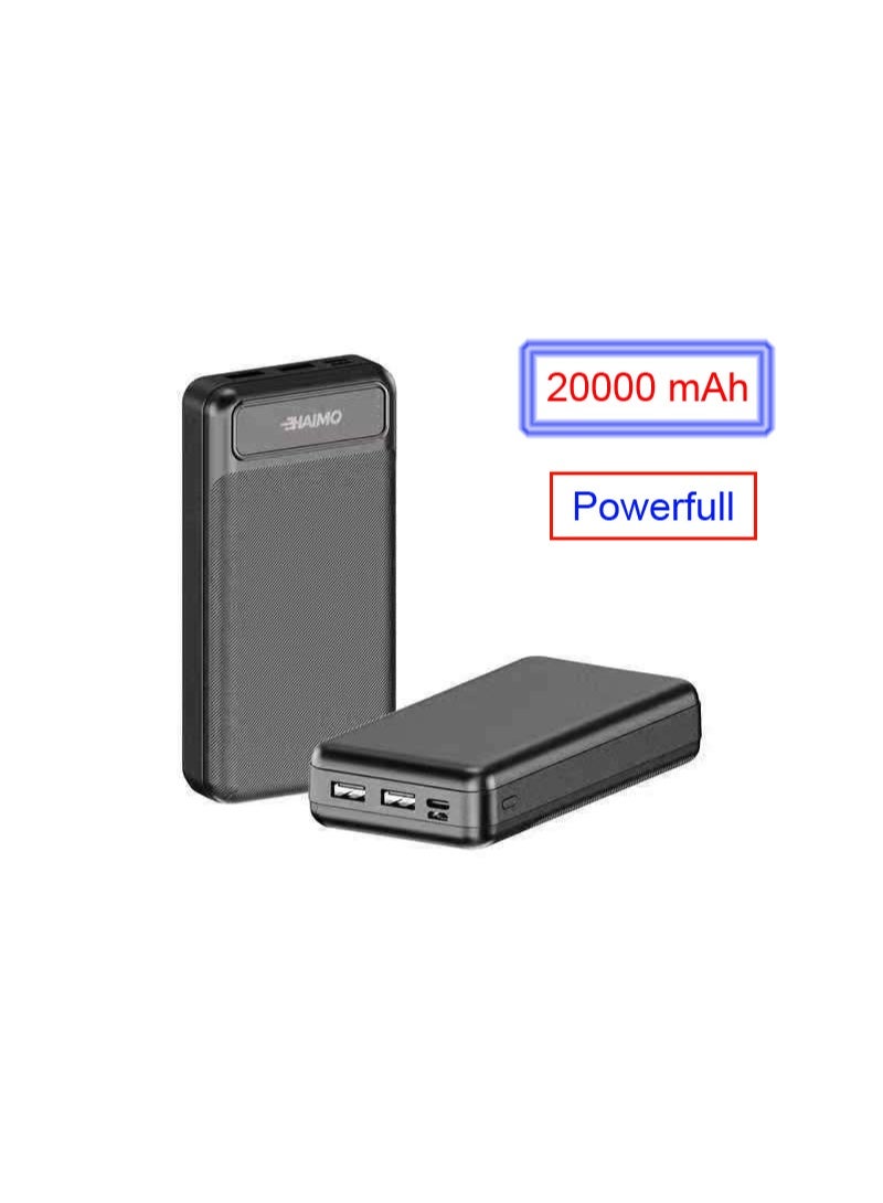 Haimo 20000 mAh Power bank 5V 2.1A out put with A quality,with a free cable battery - Image 2