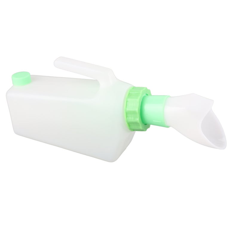 Women Urine Bottle with Lid Large Prevent Leakage Capacity Portable Bedpan Bottle for Travel 1000ml - Image 2