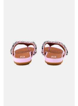 FitFlop Women Gracie Jewel Deluxe Slip On Slippers, Lilac Combo  - Image 2