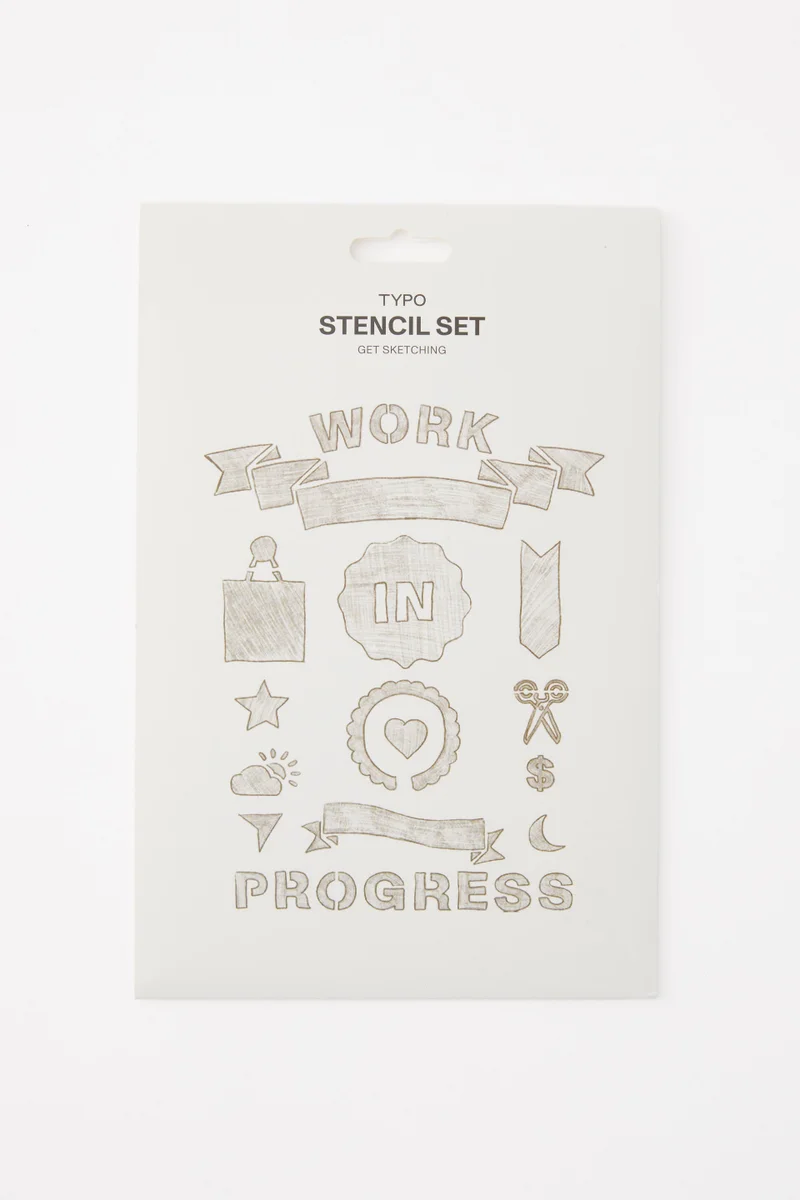 Typo Stencil Set