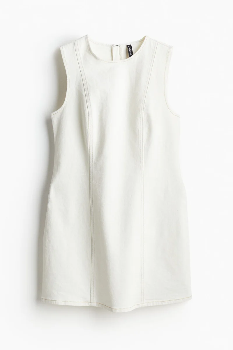 H&M Sleeveless White Mini Dress