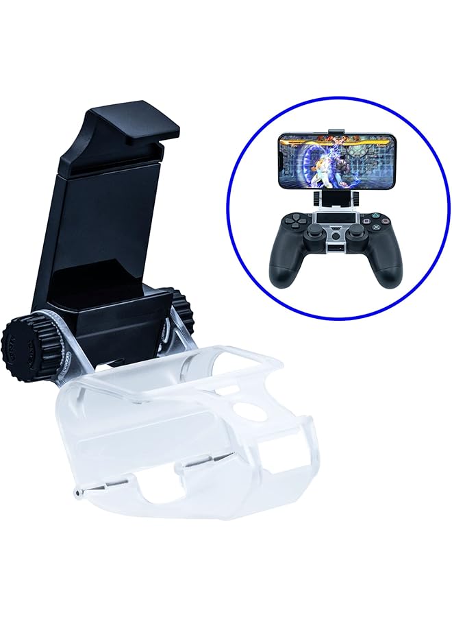 Mcbazel Ps4 Controller Clip Ps4 Smart Phone Holder Phone Clamp Mount Stand Clip For Ps4/ Ps4 Slim/ Ps4 Pro Controller Black - Image 2