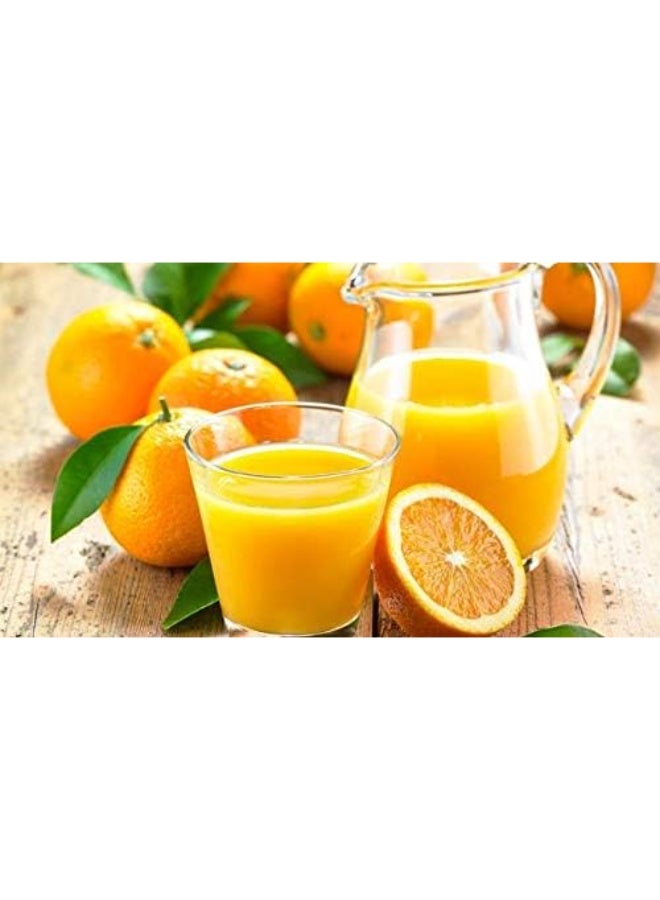 Kasmoire Citrus Lemon Orange Juicer, Manual Hand Squeezer with Built-in Measuring Cup and Strainer, 8OZ (Yellow) - Image 3