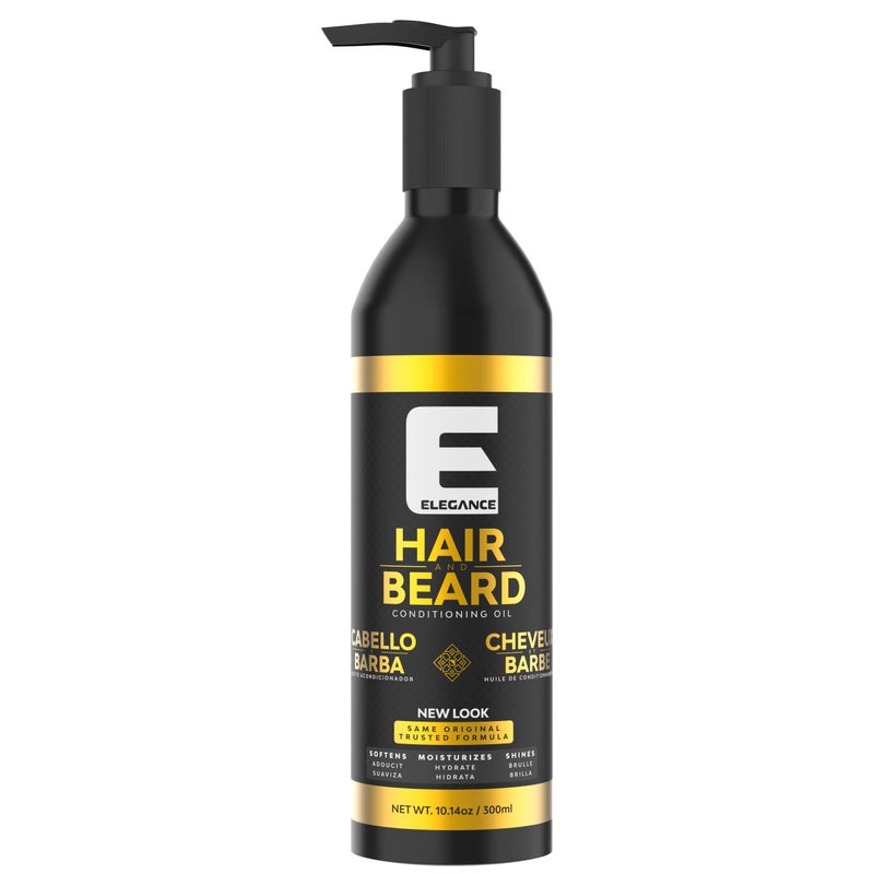 E Elegance Elegance Hair  Beard Conditioning Oil 101 Oz Enriched with Aloe Vera Hair Oil that Promotes Healthy Hair and Beard Growth Reduces Itching