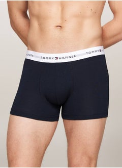 TOMMY HILFIGER Men's 5-Pack Signature Logo Waistband Trunks - Cotton, Multicolour  - Image 5