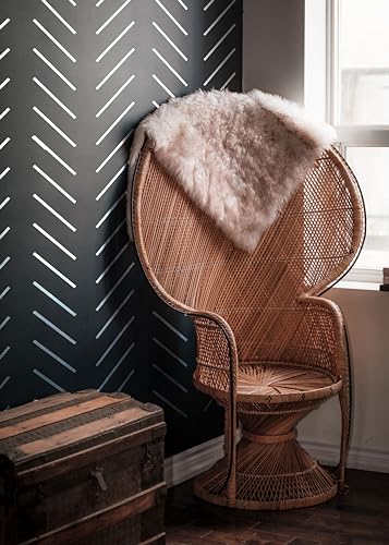 PINKIPO®, Simple Herringbone, (16"x40") XL Stencil, Large Wall Stencil, Modern Geometric Wall Stencils for Painting, Stencils for Walls, Chevron Wall Stencil Pattern - Image 3