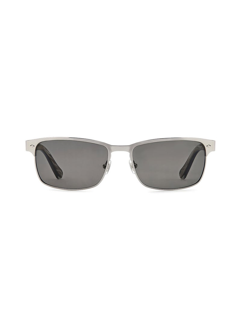 FOSSIL Men's UV Protection Rectangular Sunglasses - Fos 3000/P/S Ruthenium 57 - Lens Size: 57 Mm  - Image 3