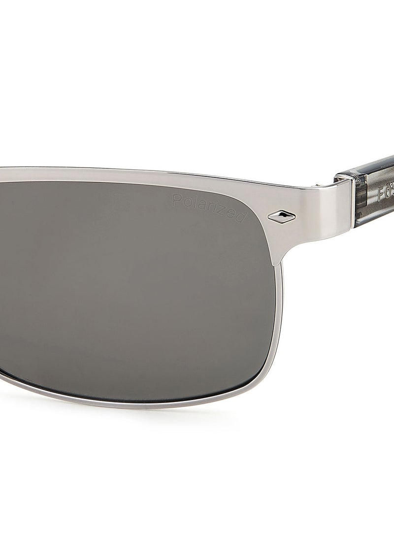 FOSSIL Men's UV Protection Rectangular Sunglasses - Fos 3000/P/S Ruthenium 57 - Lens Size: 57 Mm  - Image 4