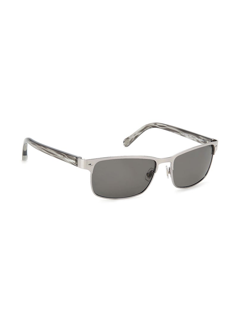FOSSIL Men's UV Protection Rectangular Sunglasses - Fos 3000/P/S Ruthenium 57 - Lens Size: 57 Mm  - Image 2