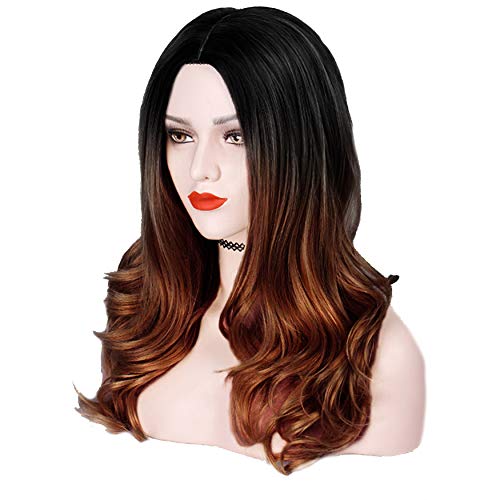 Rapidsflow® Full Head Synthetic Women Wigs Long Hair For Women/Women Wigs Natural Hair (Curly Ombre) - Image 3
