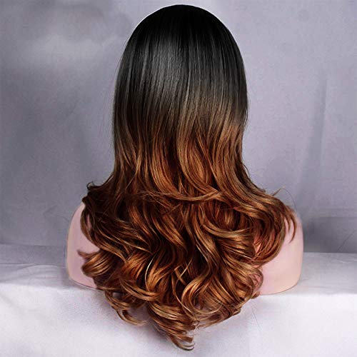 Rapidsflow® Full Head Synthetic Women Wigs Long Hair For Women/Women Wigs Natural Hair (Curly Ombre) - Image 4